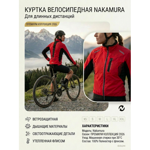 Велоджерси утеплённая Nakamura Велоджерси утеплённая Nakamura