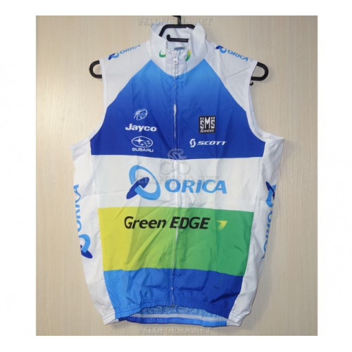 Велосипедный ветрозащитный жилет Orica Green EDGE